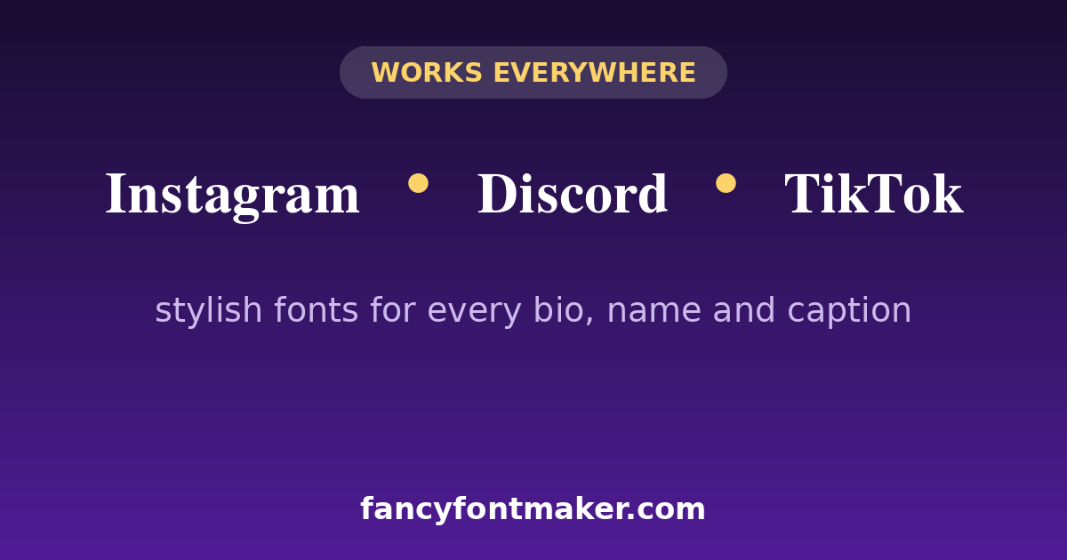 How to use fancy text on Instagram bio, Discord username and TikTok captions